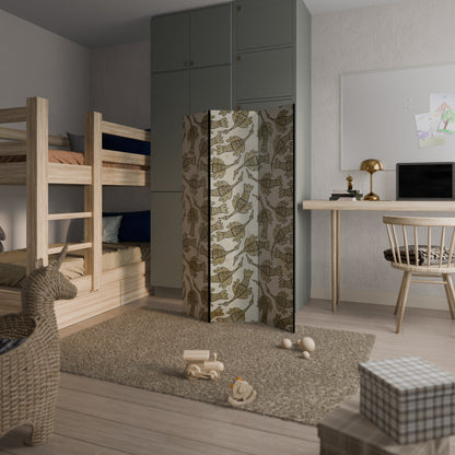 ALMONDINE SONGBIRD Decorative 3-Panel Room Divider