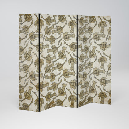 ALMONDINE SONGBIRD Decorative 5-Panel Room Divider