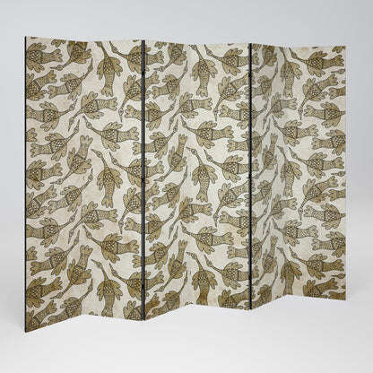 ALMONDINE SONGBIRD Decorative 6-Panel Room Divider