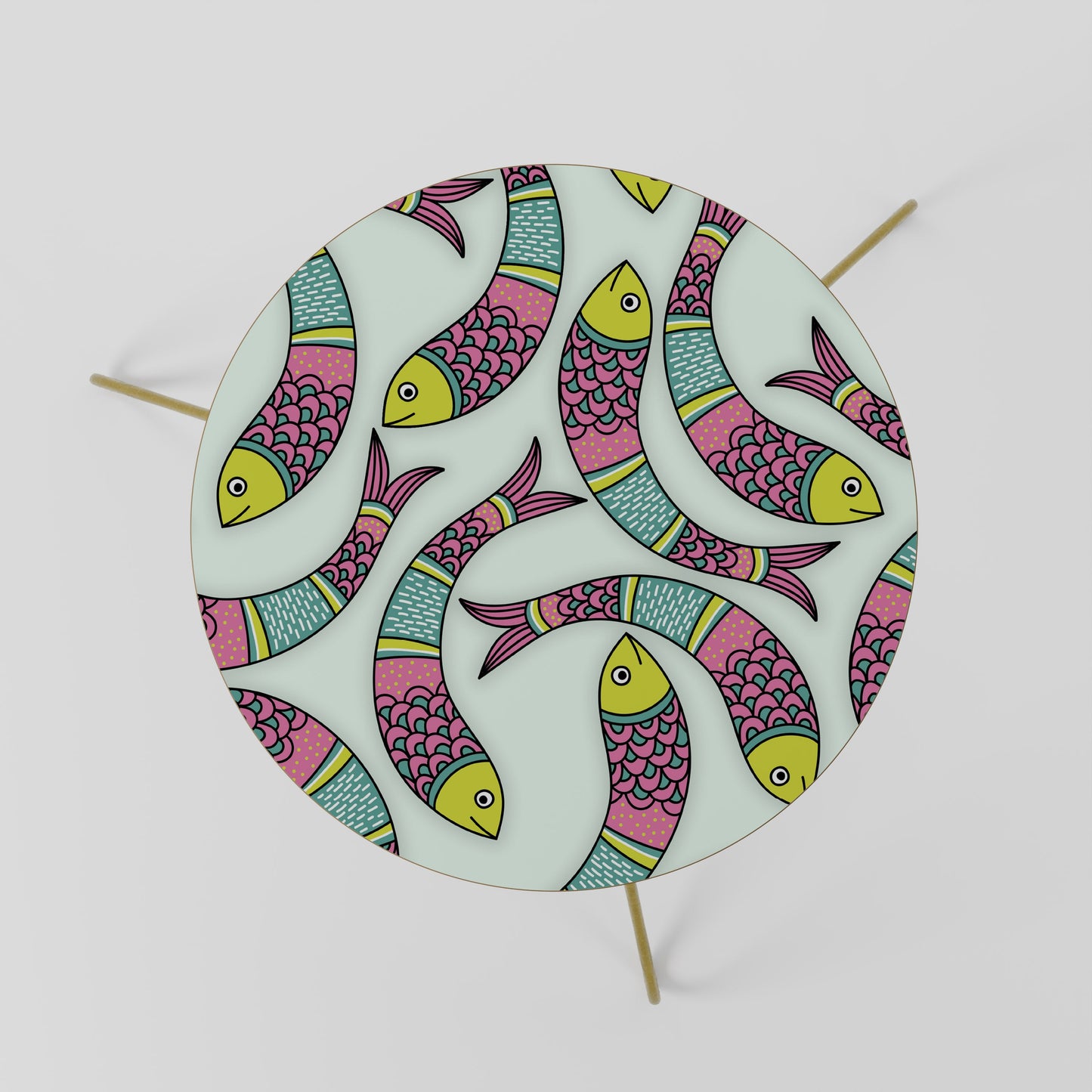 INDIAN FISH Tavolino da Salotto Ø60