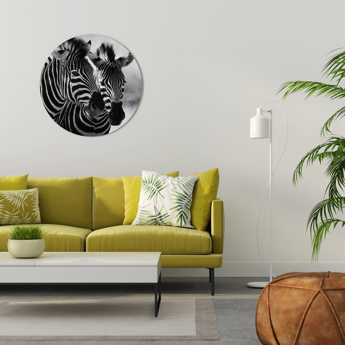 STRIPED SYMPHONY Round Wall Art
