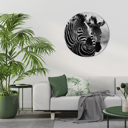 STRIPED SYMPHONY Round Wall Art