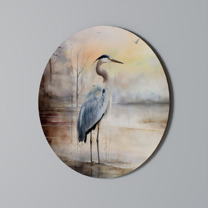 HERON DAYDREAM Decorazione da Parete Rotonda