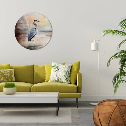 HERON DAYDREAM Decorazione da Parete Rotonda