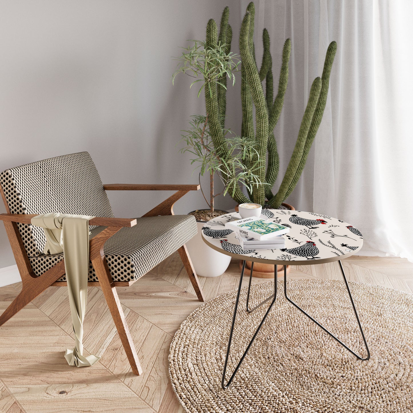 HAPPY HENS Tavolino da Caffè Ø69