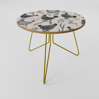 HAPPY HENS Tavolino da Caffè Ø69