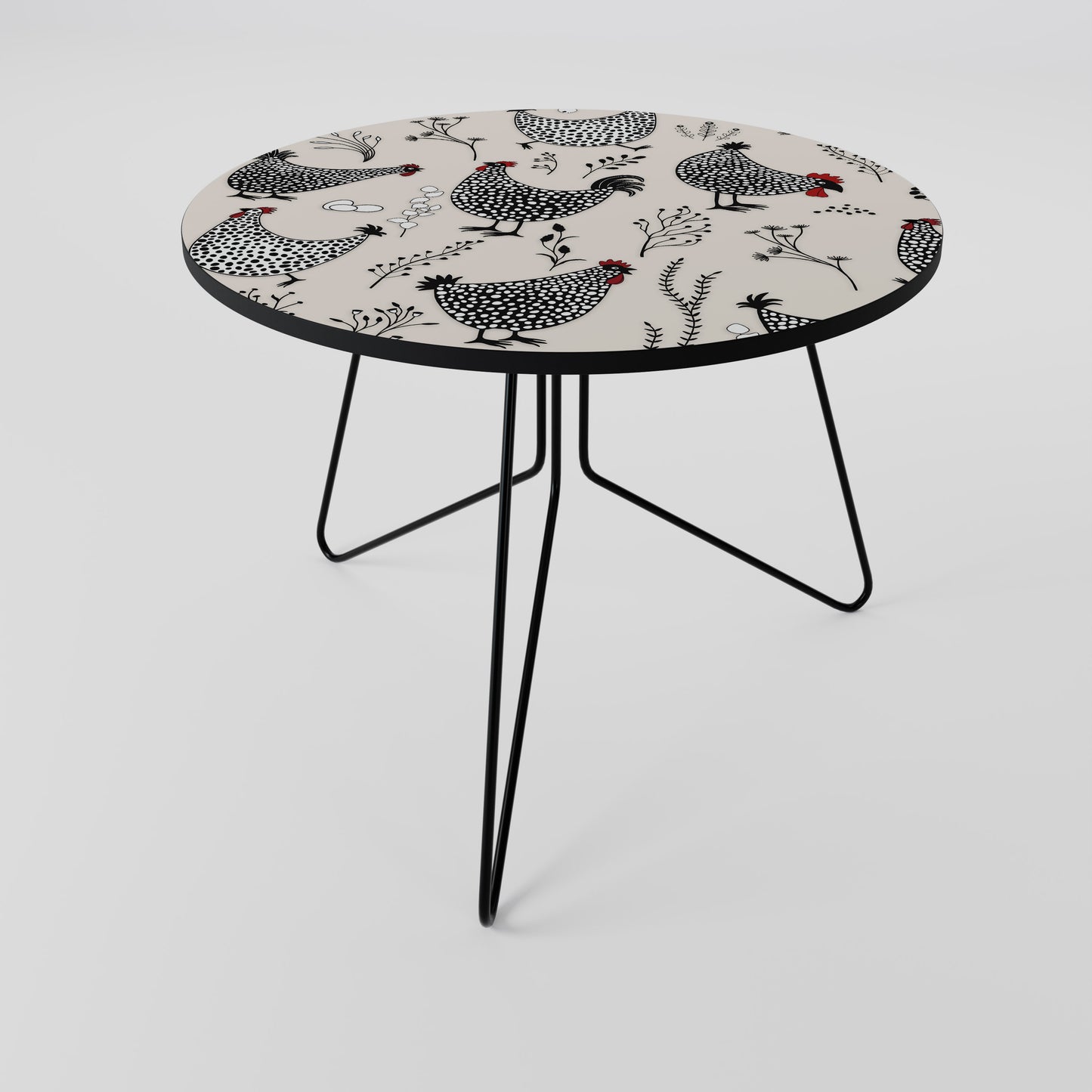 HAPPY HENS Tavolino da Caffè Ø69