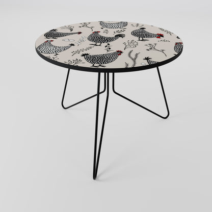 HAPPY HENS Tavolino da Caffè Ø69