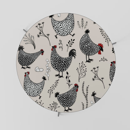 HAPPY HENS Tavolino da Caffè Ø69