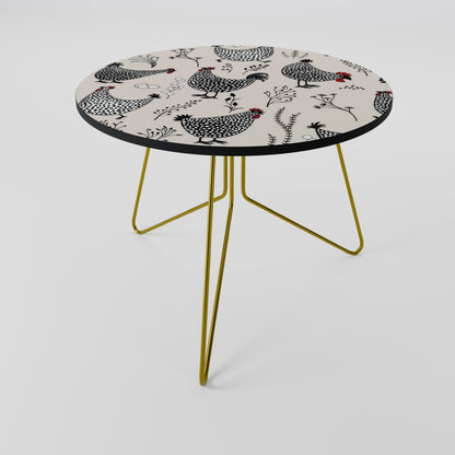 HAPPY HENS Tavolino da Caffè Ø69