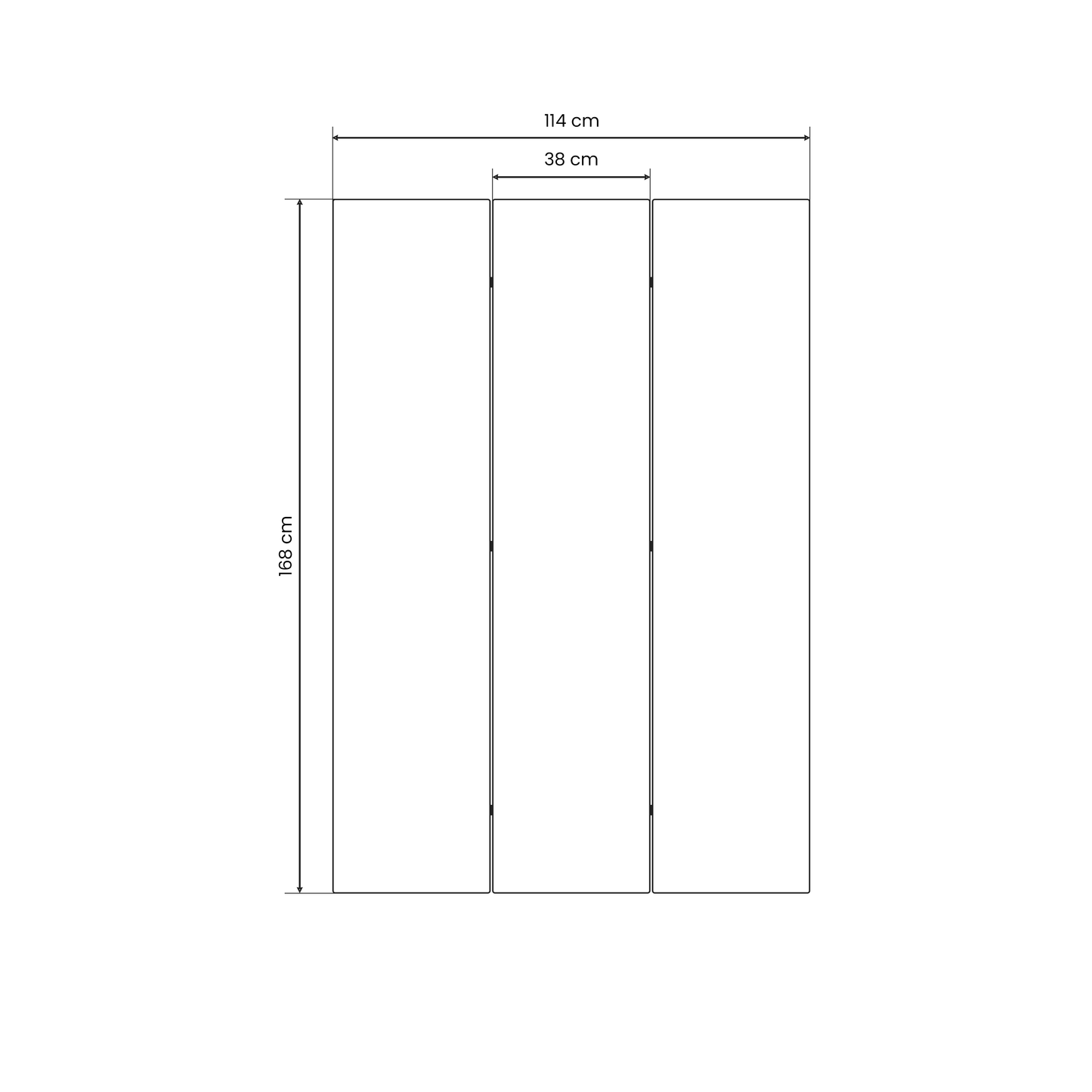 ABSTRACT SYMPHONY FLARE Decorative 3-Panel Room Divider
