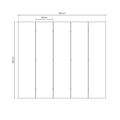 LEVITATING HOURS Decorative 5-Panel Room Divider