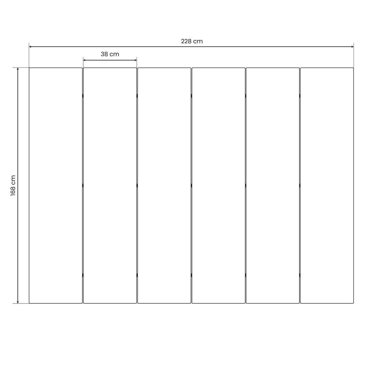 VOLLEYBALL TIME Decorative 6-Panel Room Divider